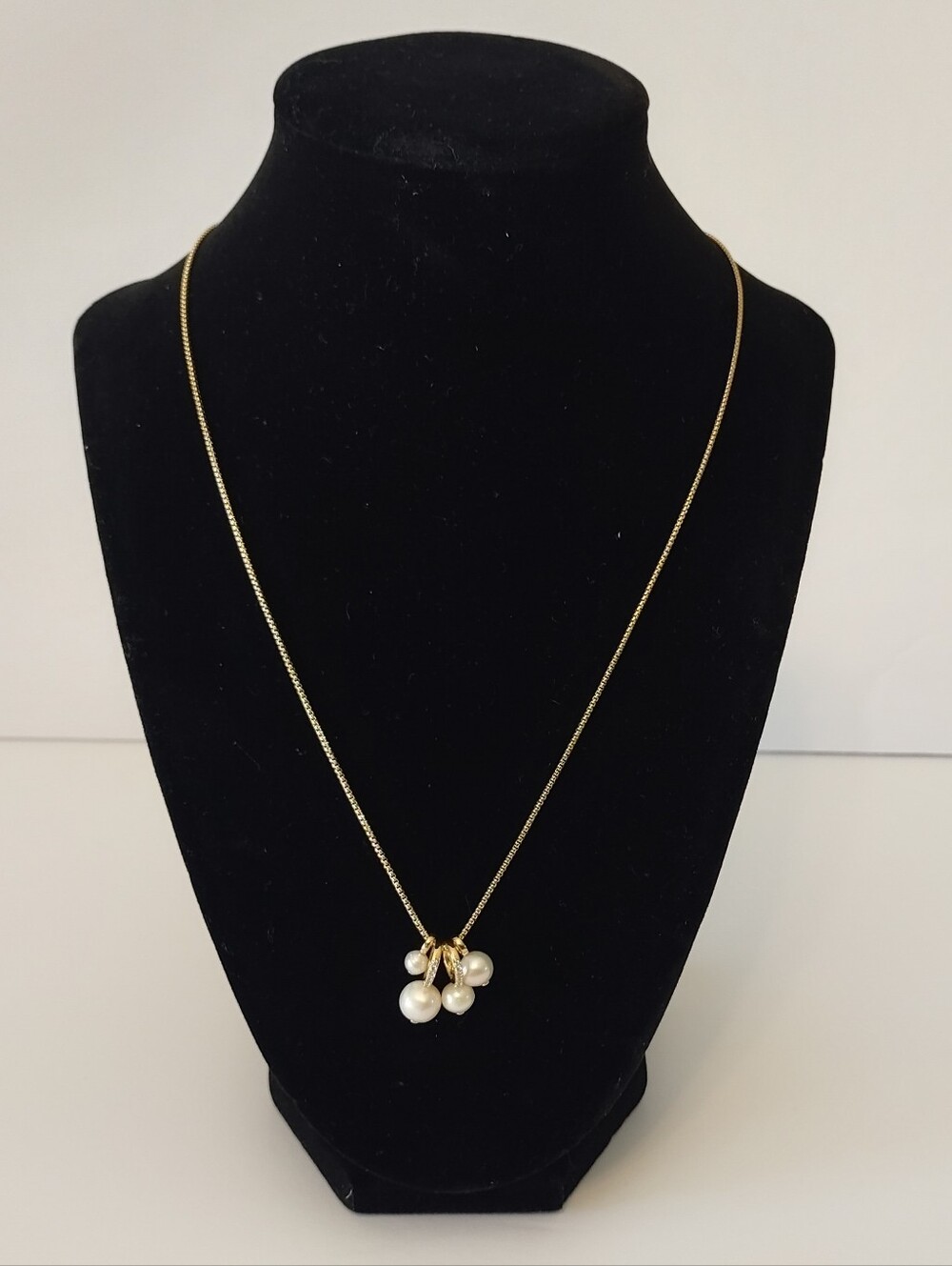 Nadri Gold Pearl Cluster Pendant Necklace - Women Jewelry
